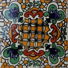 6x6 4 pcs Brozas Talavera Mexican Tile
