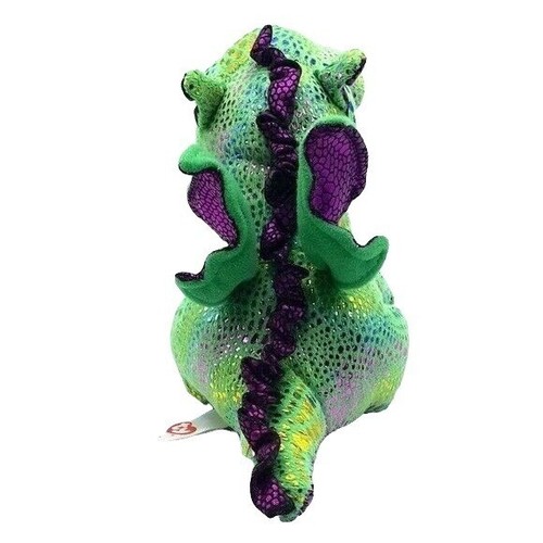 Ty Beanie Boos Aschendrache Plüsch grün lila 6 Zoll Glitzeraugen glitzernd 2015 - Bild 4 von 9