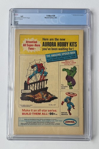 X-men #29, CGC 6.5, Mimic Leaves The X-men, Super-Adaptoid Appearance! - Foto 4 di 4