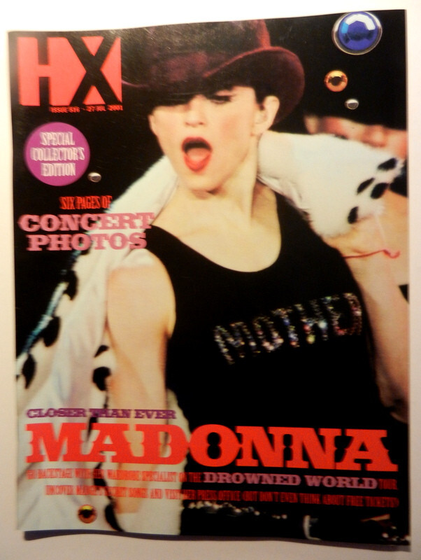 HX Magazine Issue # 516 July 2001 MADONNA Drowned World Concert PICS CONFESSIONS