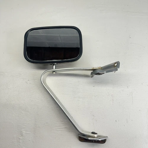 1980 - 1996 Ford F150 Driver LH Left Manual Chrome Swing Lock Door Mirror OEM