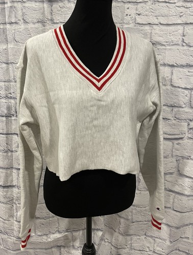 Champion Reverse Weave Cropped V Neck 