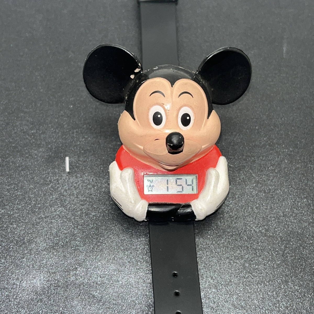 Disney Mickey Mouse Talking Time 時計　未開封 Vintage 1990 Mickey Mouse Talking Time Watch. In Very Good Working
