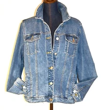 JOULES ARKLEY DENIM Jacket women's size 12 light blue item#208545