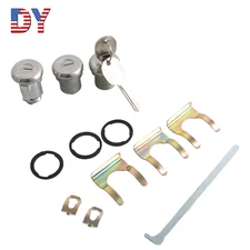 Front Rear Door Lock Key Cylinder Set with Keys for Cadillac 608307 605533