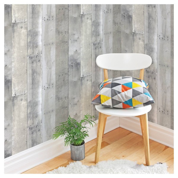 Devine Color VALSPAR Re237 Reclaimed Wood Mirage Peel Stick Removable