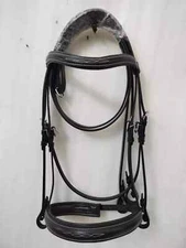 English Leather Bridle With Fancy Stitch & Beautiful Reins With All Sizes F/Ship