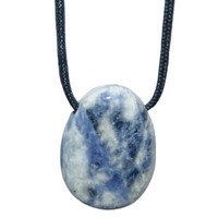 Sodalith Trommelstein Tropfen Gebohrt(2,5 Mm) GlüCkstein AnhäNger Edelstein
