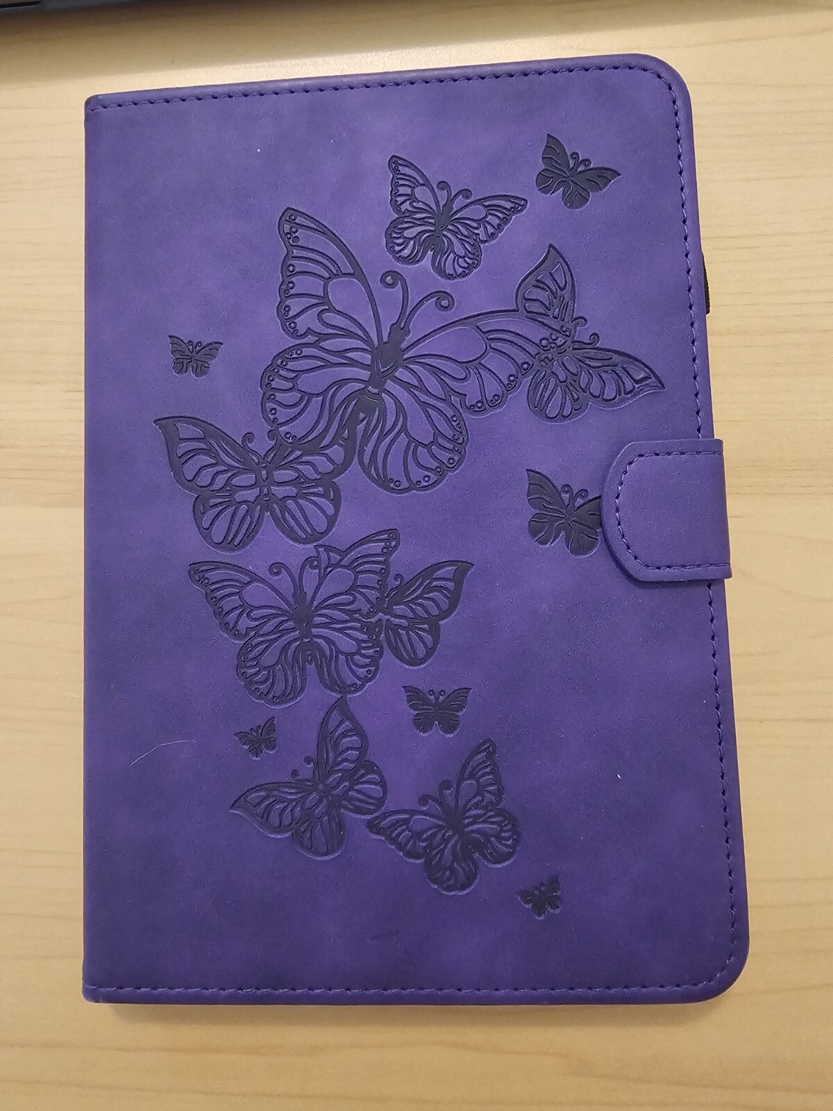 Kindle Fire 8 Purple Cover With Butterflies-image