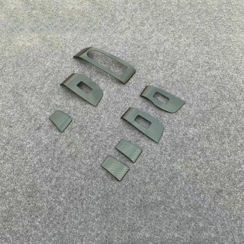 Carbon Fiber 7X Window Lift Switch Panel Cover Trim For Mazda 3 2019 -2024  - Imagen 11 de 12