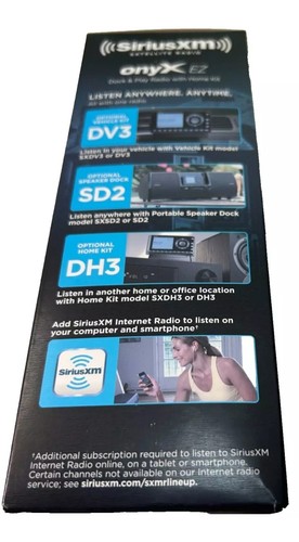 Sirius XM Onyx Ez XEZ1H1 Satellite Dock & Play Radio Receiver w/ Home Kit New - Picture 5 of 5