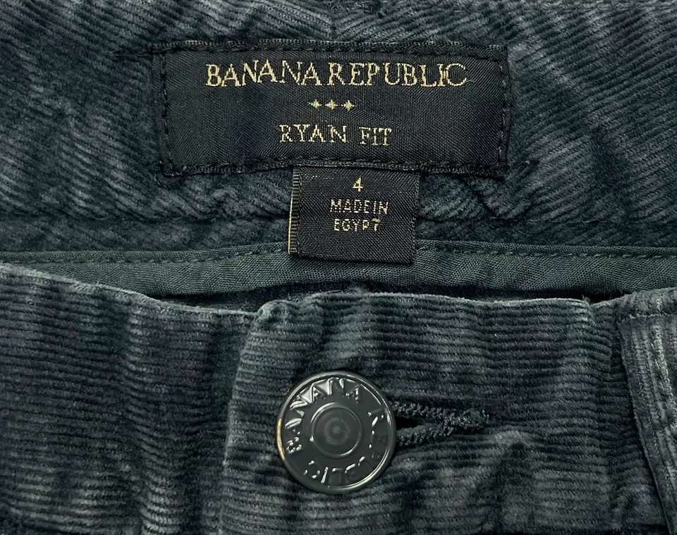 Banana Republic Jeans Womens (4) Gray Ryan Fit Skinny Corduroy Low Rise Stretch - Image 4 of 4