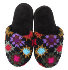 WOMEN'S HAND-CROCHETED SLIPPERS Size 5-6