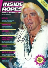 Nature Boy Ric Flair signed Premiere Edition of Inside the Ropes w/COA  Issue #1