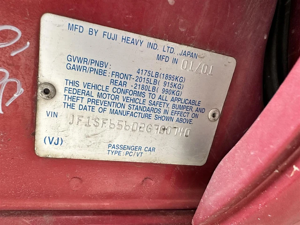 Used Rack and Pinion Assembly fits: 2002 Subaru Forester Power Rack and Pinion G Foto 4 de 4