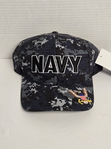 Gorra gorra camuflada digital ajustada azul marino de EE. UU. para hombre, talla única - Imagen 19 de 21