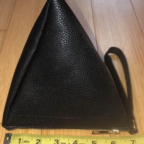 Black Triangle Pyramid Wristlet NEW NWT - Picture 4 of 4