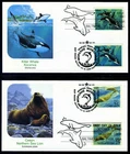 U.S. 2508-11, Russia 5933-36, Joint Issue 'Sea Creatures' w/first day cancels.