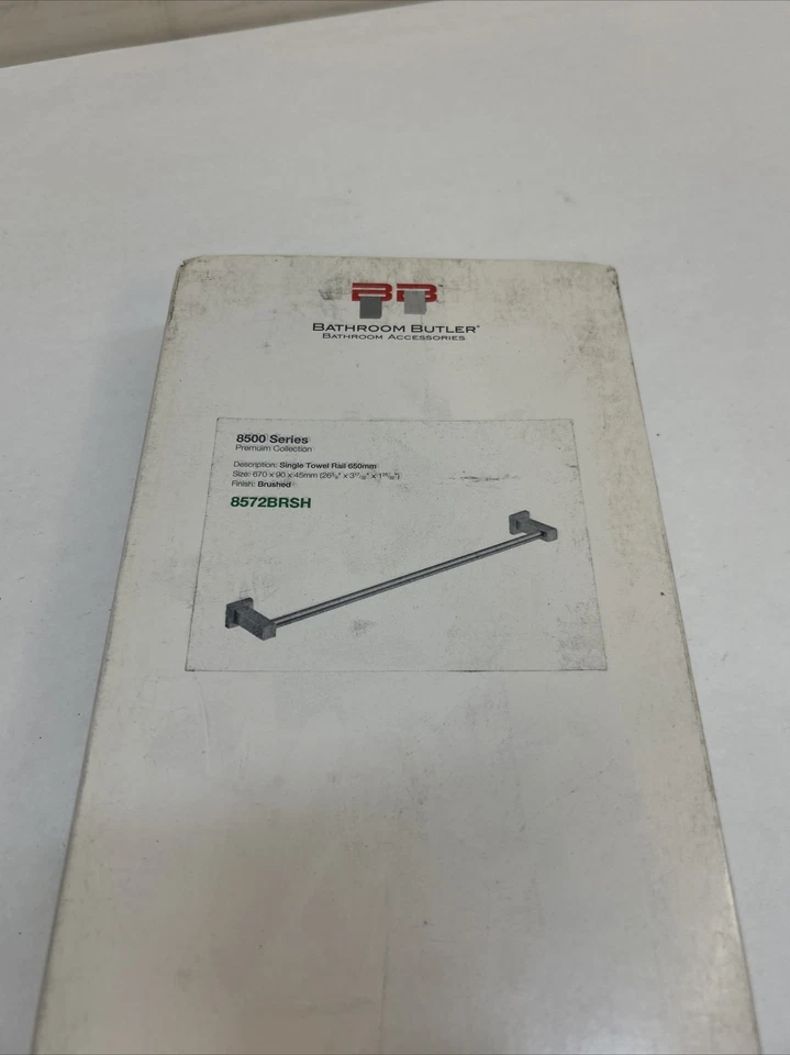 Toallero de pared de acero inoxidable cepillado 26,375"" 1 (número de pieza: 8572BRSH) Foto 3 de 3