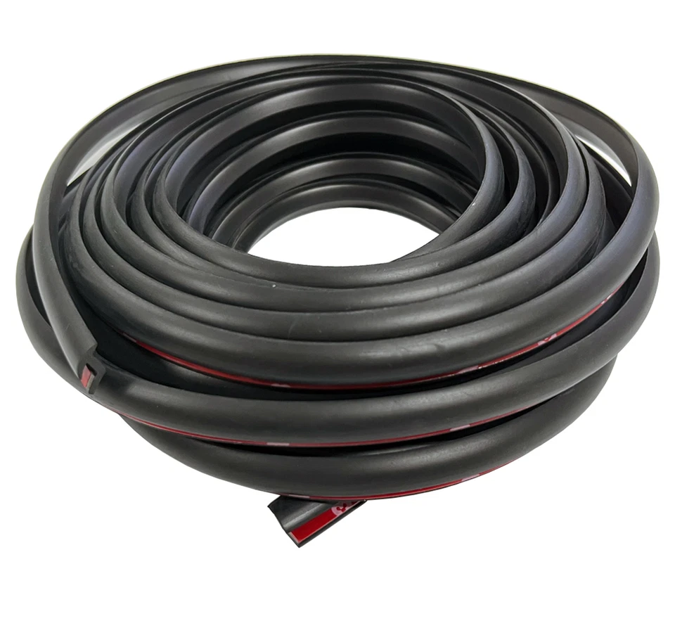 (EE. UU.) 9m para rueda de coche pozos guardabarros llamaradas borde moldura goma sello tira universal Foto 4 de 4