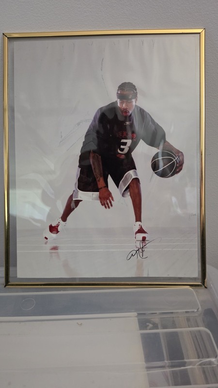 Allen Iverson Signed 76ers Photo NBA Framed Print Poster (Please Read!)