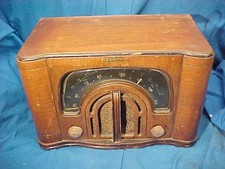 1942 ZENITH Model 6-d-644 BOOMERANG Dial WOOD Case TUBE RADIO