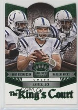 2014 Panini Crown Royale The King's Court Green Andrew Luck Hakeem Nicks 0f8