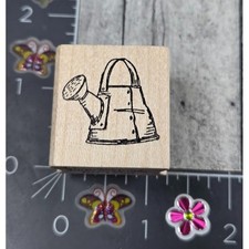 Art Impressions Watering Can Garden BB1726 Rubber Stamp Wood U86