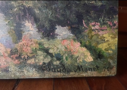 Claude Monet oil painting on canvas signed - Picture 4 of 6