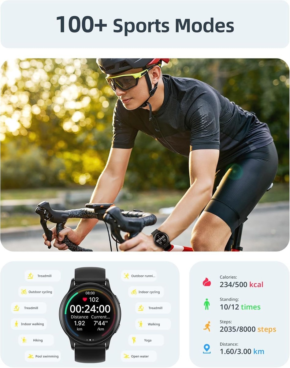 Parsonver Smart Watch for Men Women Answer/Make Calls, 5ATM