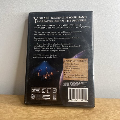 The Secret (DVD) by Rhonda Byrne-Special Features - Law of Attraction -FREE post - Picture 2 of 4