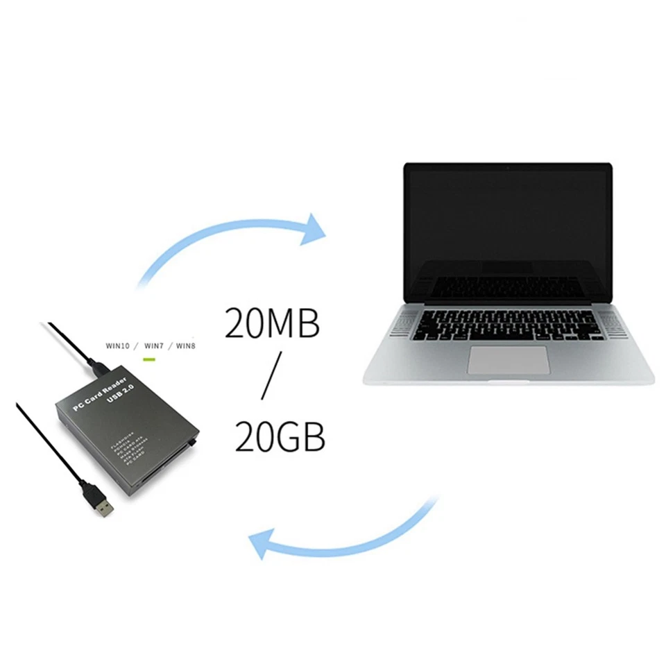 USB2.0 PCMCIA Card Reader  Card Reader PC Card Reader USB 2.0 to PC ATA7938 - Image 3 of 4