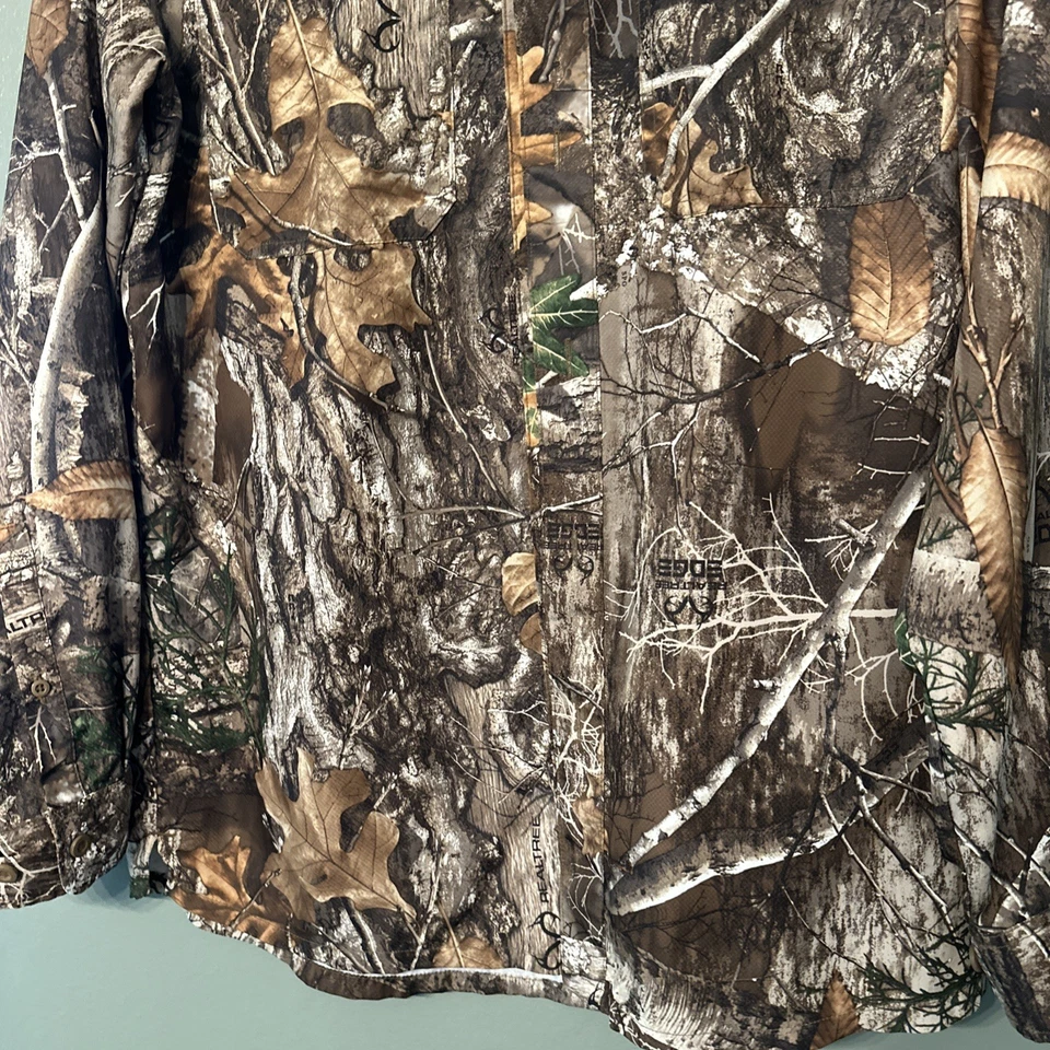 Realtree Max 1 Scent-Factor Camo Button Shirt Mens Sz S Hunting Fishing Outdoors - Image 3 of 4