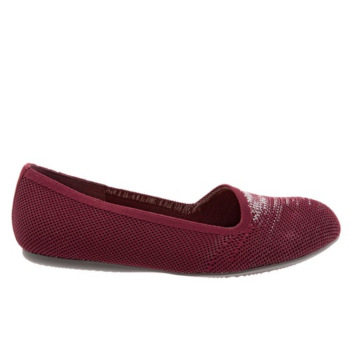 Softwalk Sicily S1861-606 Womens Burgundy Narrow Leather Ballet Flats Shoes 9.5