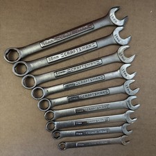 Vintage Craftsman Va Usa 9pc Metric 6 Point Combination Wrench Set 8mm - 17mm Vintage Craftsman Va Usa 9pc Metric 6 Point Combination Wrench Set 8mm - 17mm