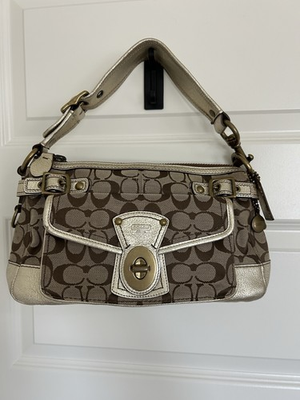 #ad #ad 2000’s Coach Legacy Signature Vintage Turnlock Shoulder Bag Y2K $260.00