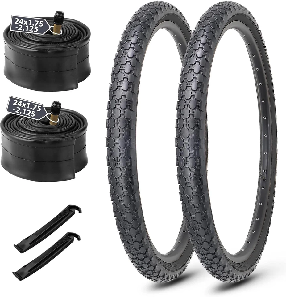 Classic Folding Bicycle Tires 24/26 Inch Set with High Quality Inner Tubes - Image 3 of 4