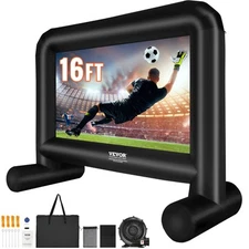 VEVOR Inflatable Movie Screen 16 FT Inflatable Projector Screen with Blower