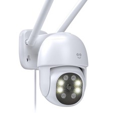 Geeni Outdoor Auto Follow Security Camera 2K Quad HD Weatherproof Voice Control