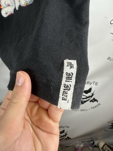 Vintage Mi Raza T-Shirt Herren XL schwarz bestickt Y2K Kurzarm - Bild 5 von 8