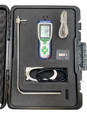 Digi-Sense 20250-13 Pressure and Flow Meter NIST-Traceable Calibration with Case