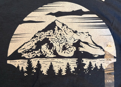 Women's Sonoma Tee Shirt Size 2X Navy Short Sleeve Crew Neck