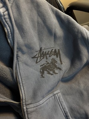 STUSSY Pigment Dyed Zip-Up Hoodie | eBay
