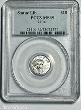 American Eagle 2004 de 10 onzas de platino 🦅 (PCGS MS69) BT25579VX