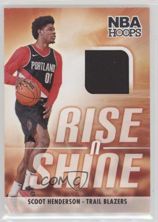 2023-24 Panini NBA Hoops Rise N Shine Memorabilia Scoot Henderson #RS-SCO 1d13