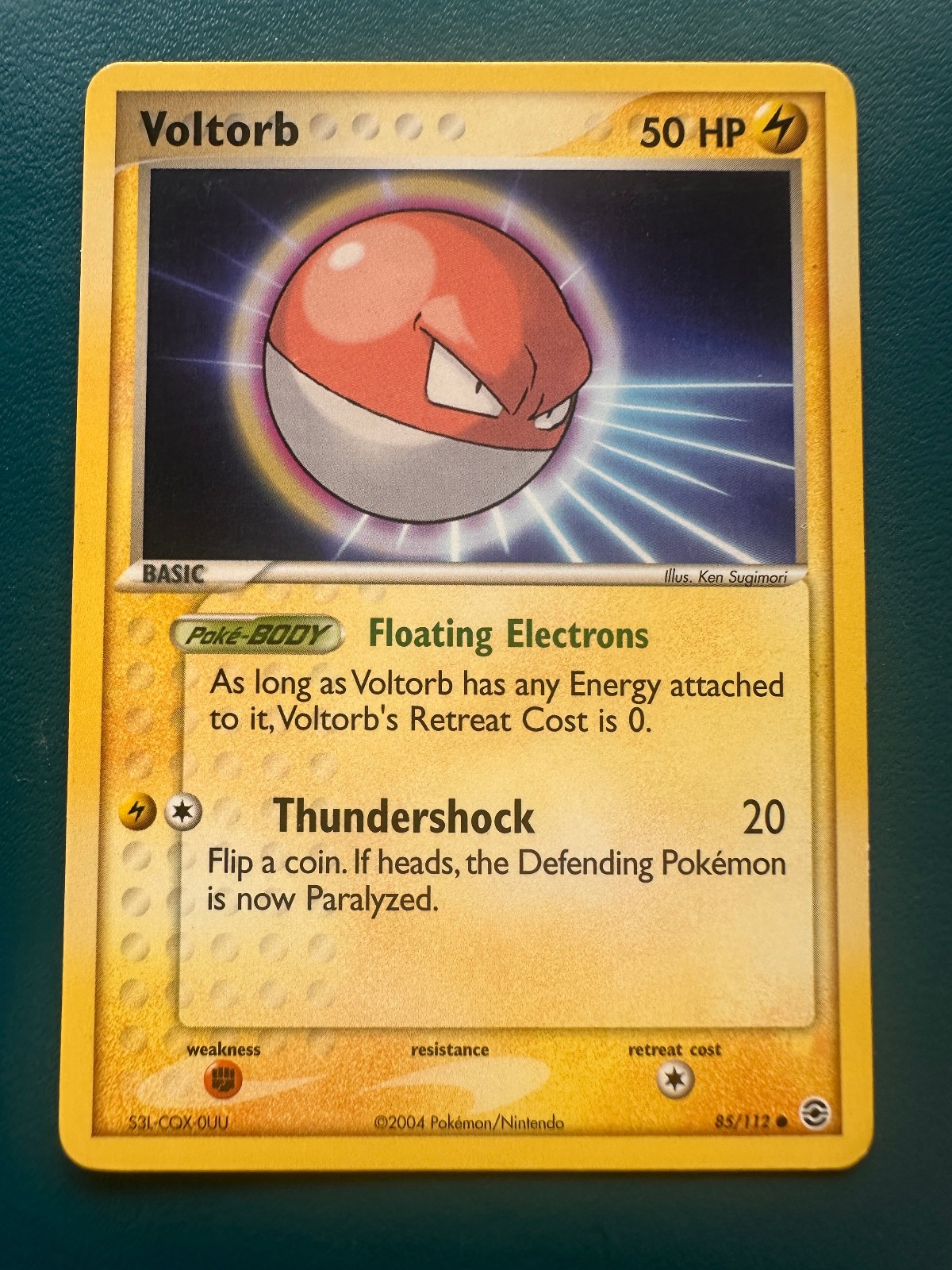 Voltorb 85/112 FireRed & LeafGreen Pokemon Card 