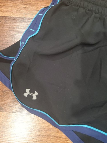 Under Armour Fitted Running Shorts Black Women's Medium - Picture 2 of 5