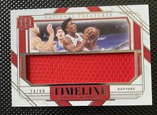 2020-21 Panini National Treasures Timeline Materials Stanley Johnson /99 