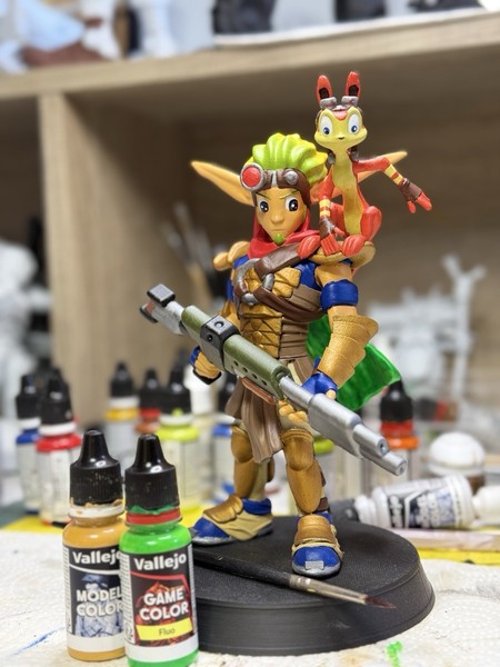 Figura Jak And Daxter 19 Cm De Altura