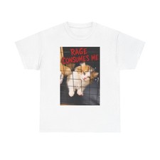 Rage Consumes Me kitten photo T-Shirt  Cute angry cat tee